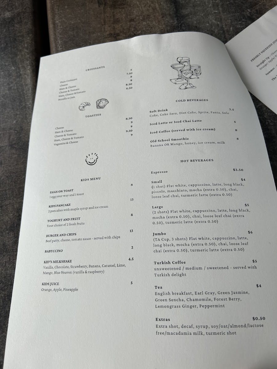 The Old Rosebud Menu 5