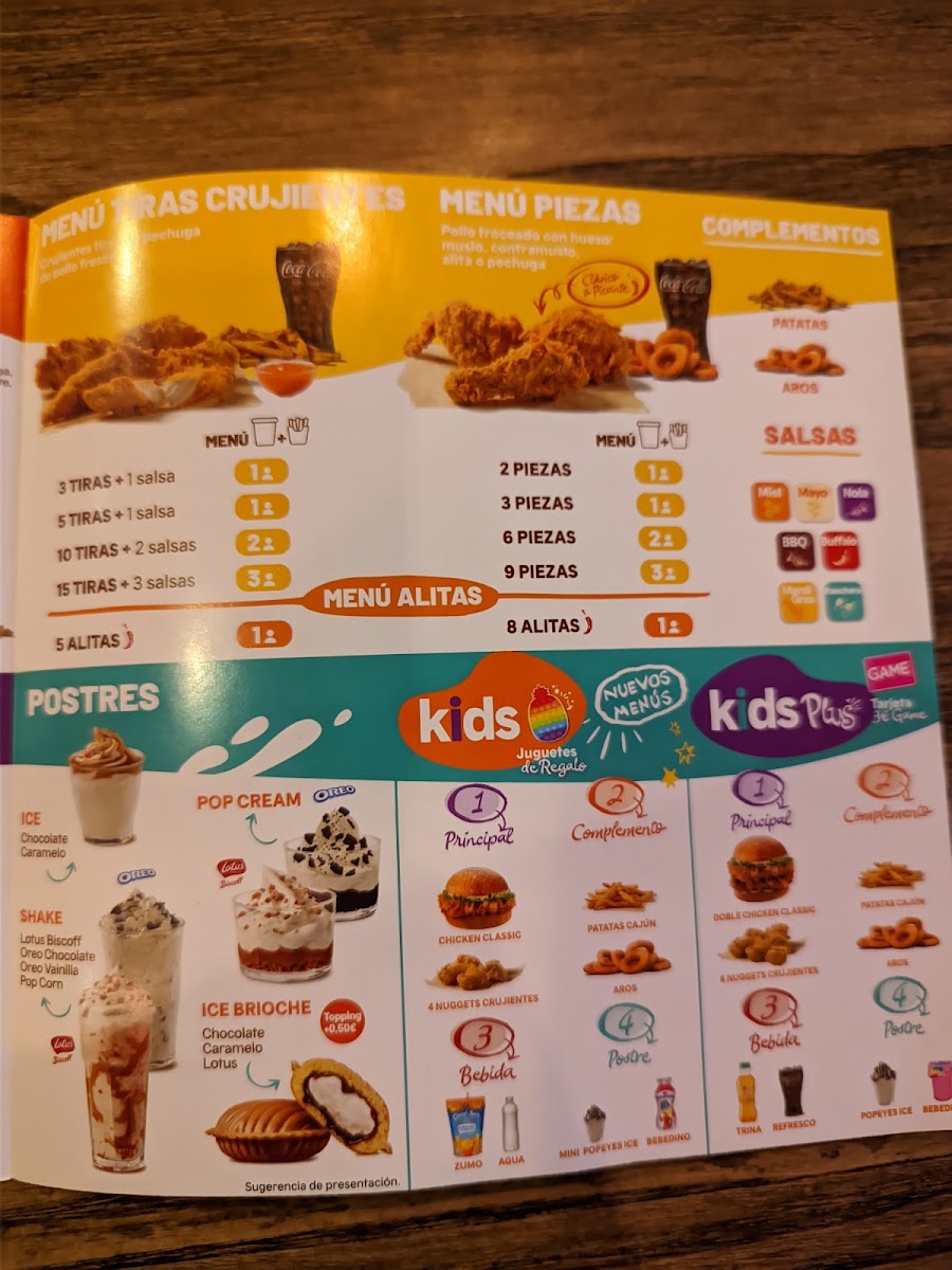 Popeyes Famous Louisiana Chicken Menu 2