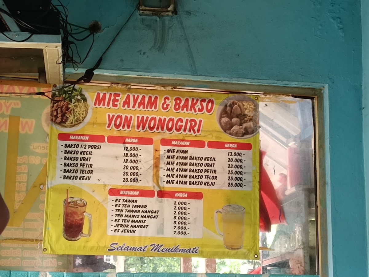 Bakso Yon Wonogiri Menu 3