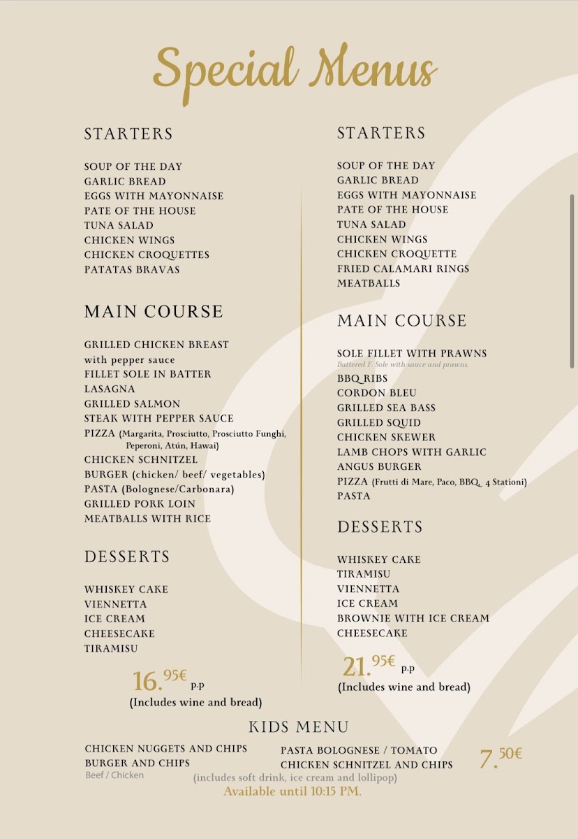 Paco's Restaurant Menu 3