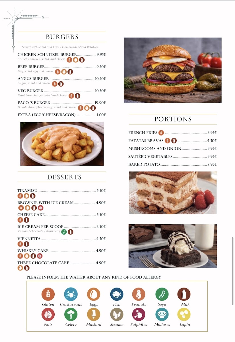Paco's Restaurant Menu 7