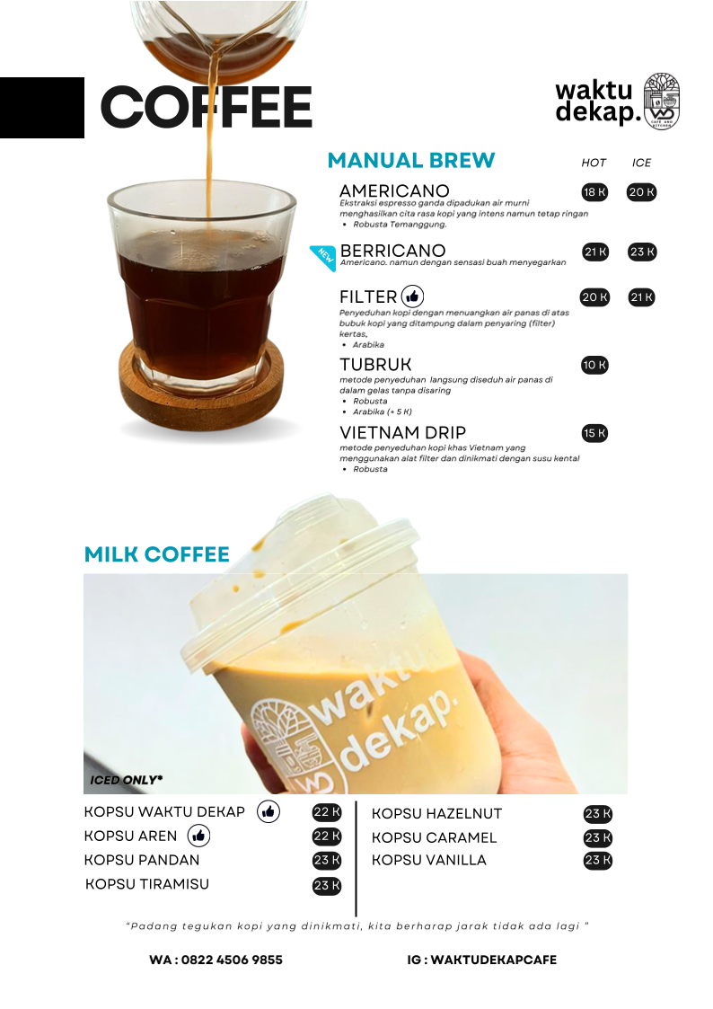 Waktudekap Cafe & Kitchen Menu 2