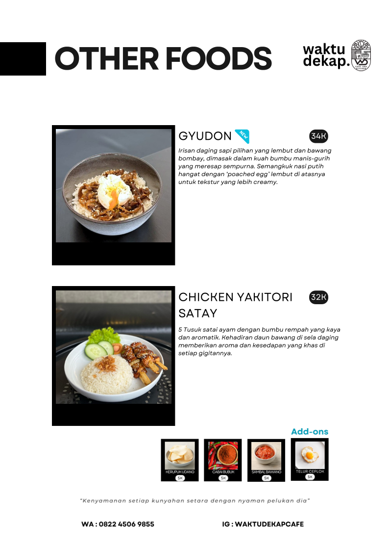 Waktudekap Cafe & Kitchen Menu 6