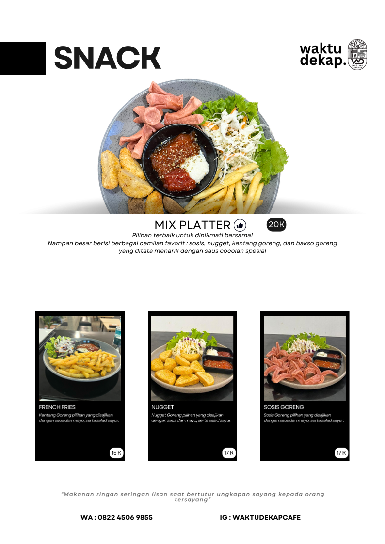 Waktudekap Cafe & Kitchen Menu 8
