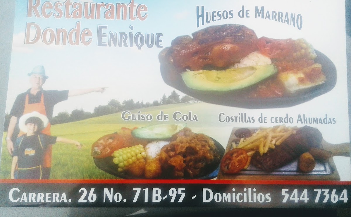 Restaurante Donde Enrique Menu 6