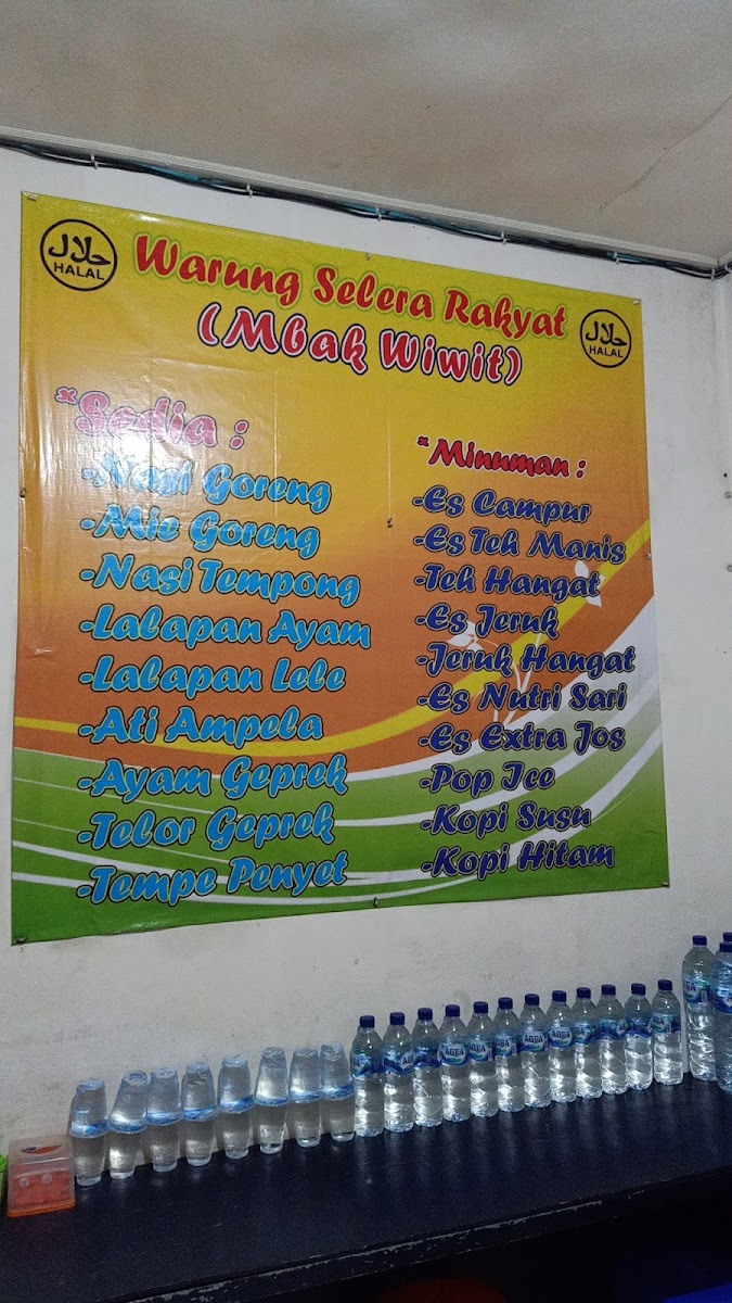 Warung Selera Rakyat( Mbak Wiwit) Menu 1