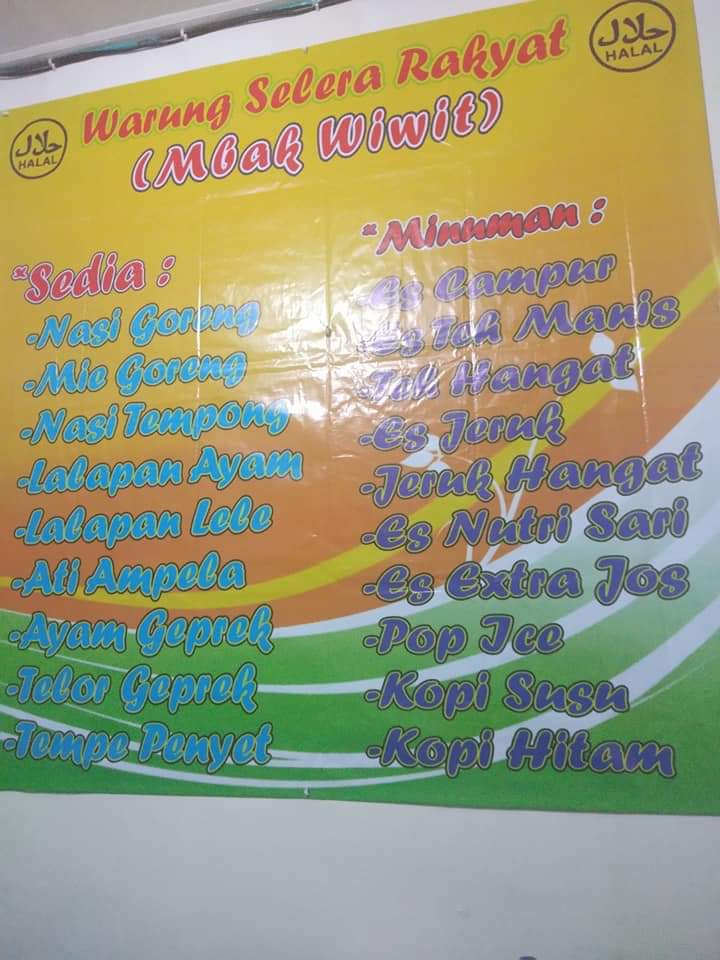 Warung Selera Rakyat( Mbak Wiwit) Menu 3