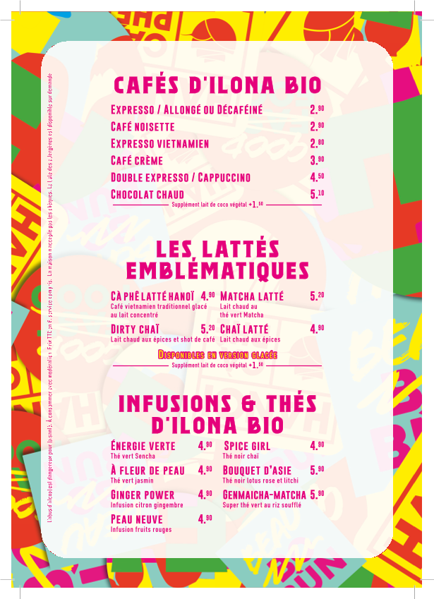 Hanoï Cà Phê Opéra Menu 7
