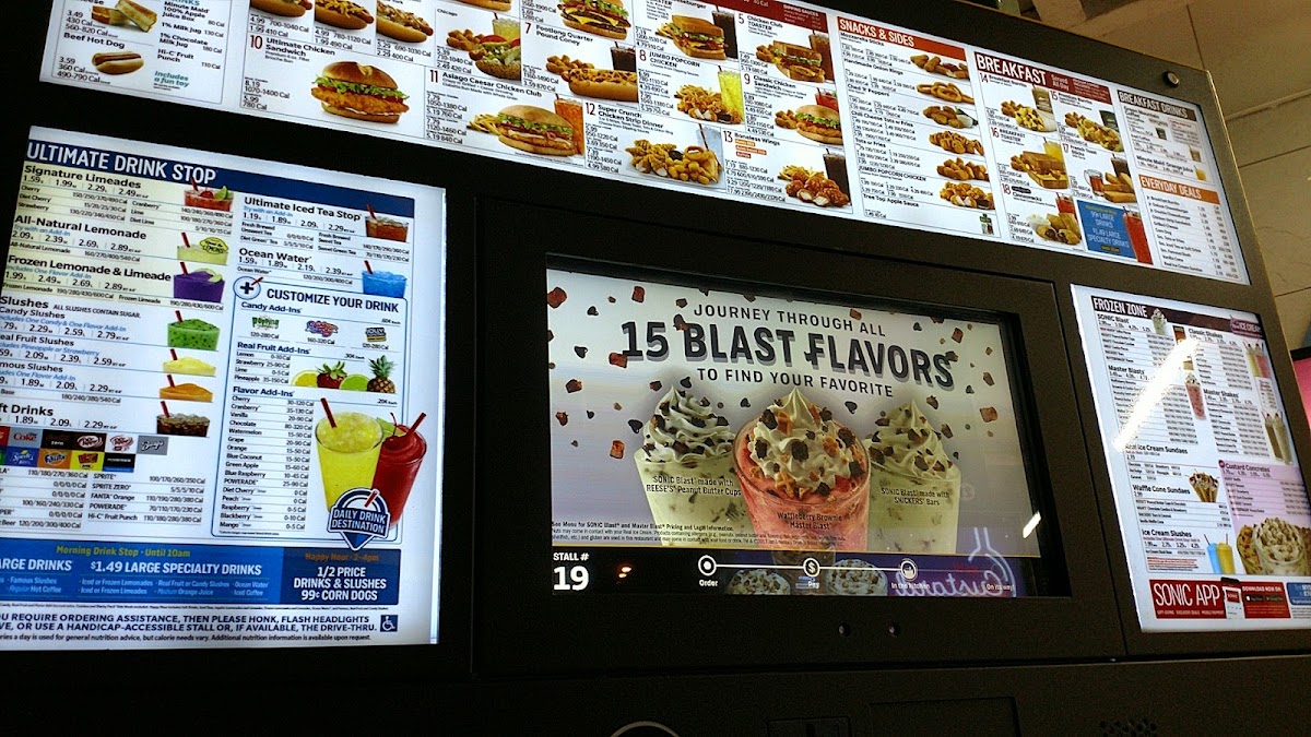 Sonic Drive-In Menu 3