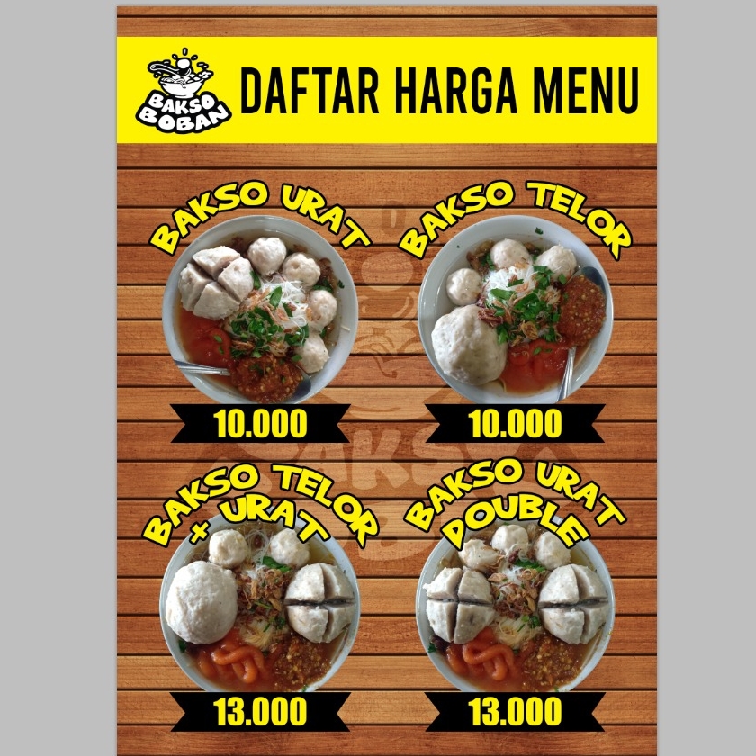 Bakso Boban Menu 5