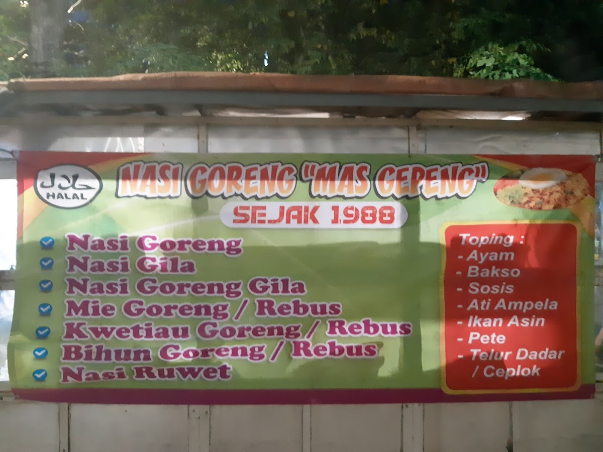Nasi Goreng Mas Gepeng Menu 2