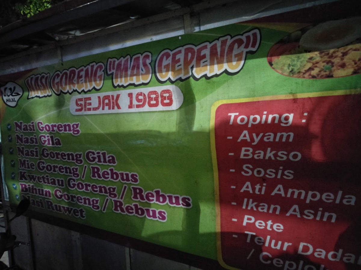 Nasi Goreng Mas Gepeng Menu 3