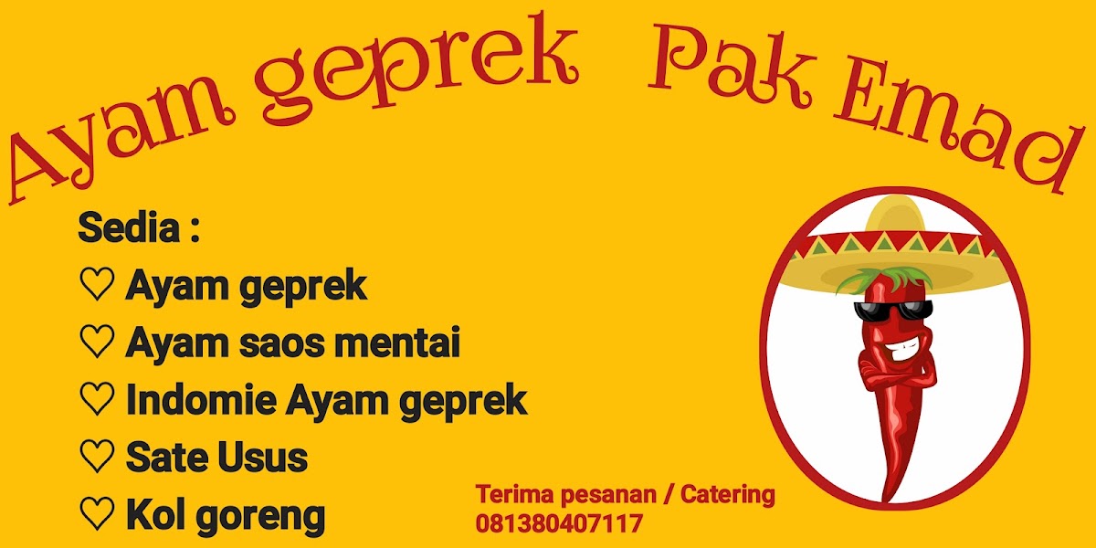 Ayam geprek pak EMAD Menu 2