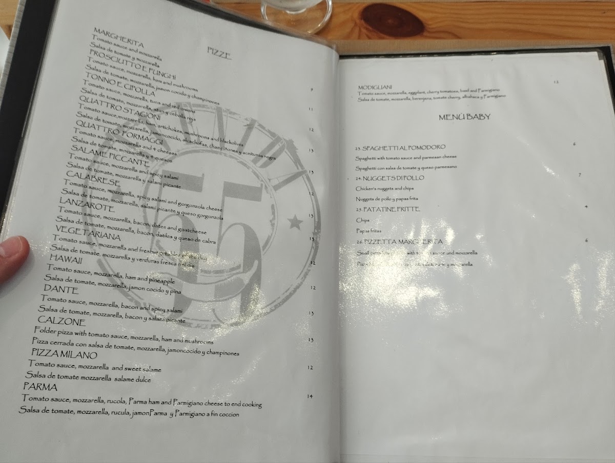 Avenida 55 Menu 1