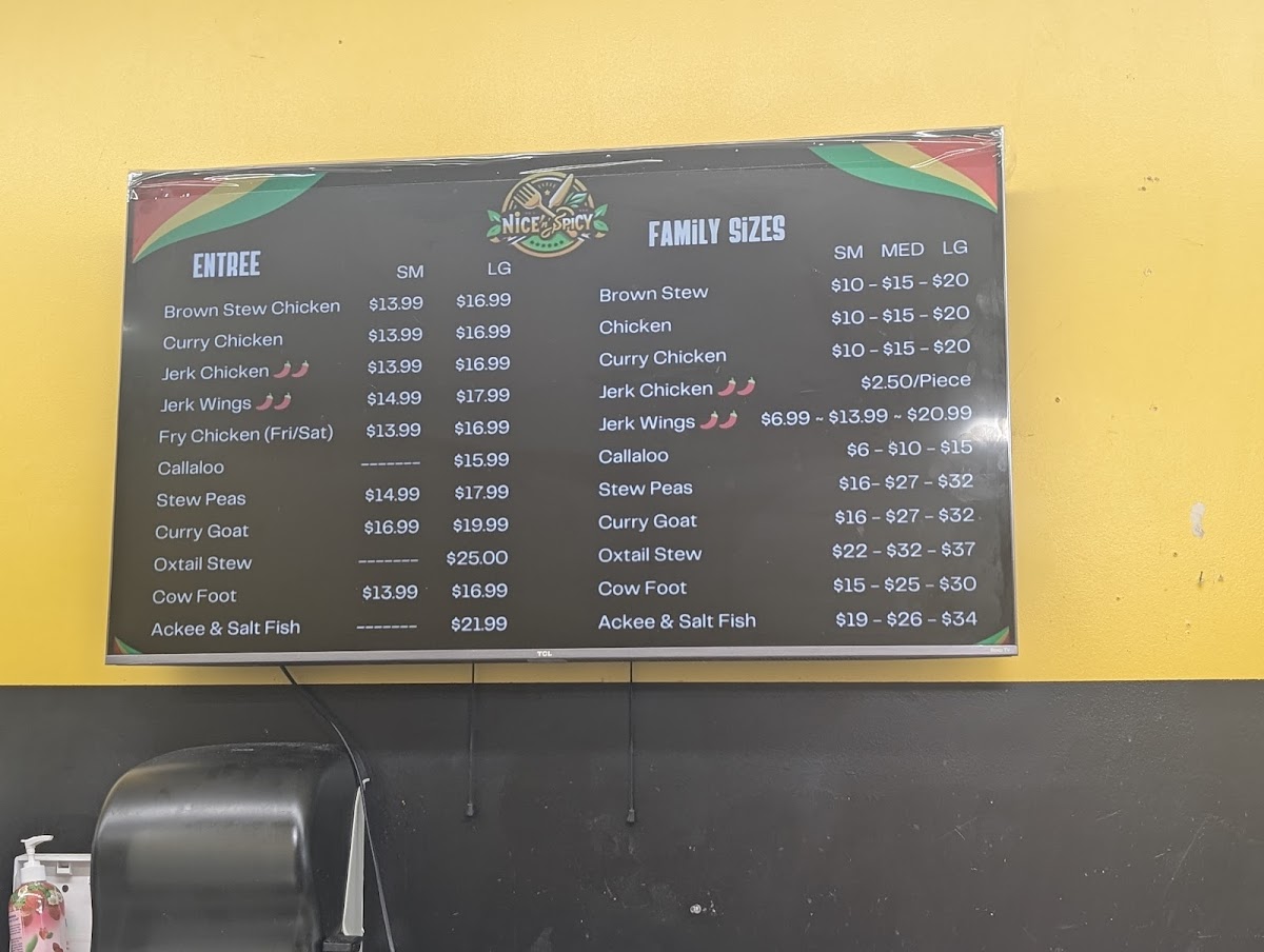 Nice N Spicy Menu 4
