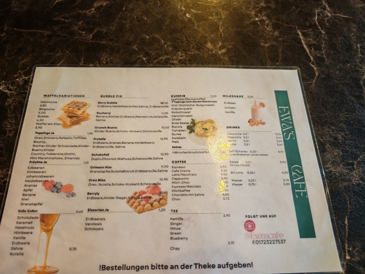 EWAS CAFE Menu 4