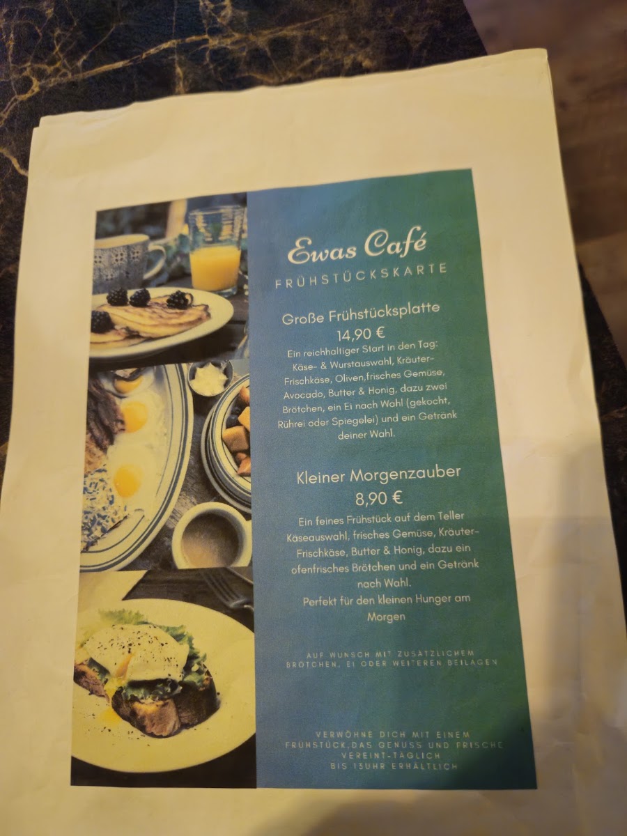 EWAS CAFE Menu 8