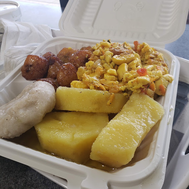 Ackee and Salt Fish with Ground Provisions