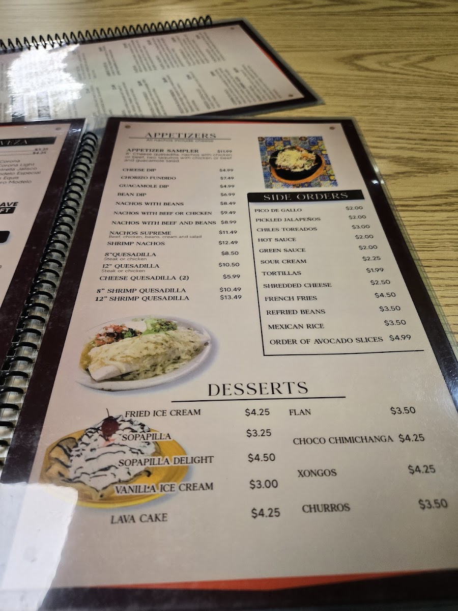 MI TORO SUPREMO LLC Menu 10