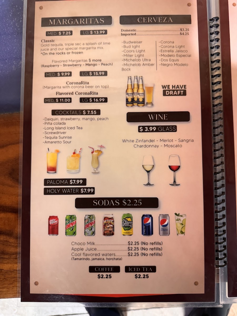 MI TORO SUPREMO LLC Menu 9