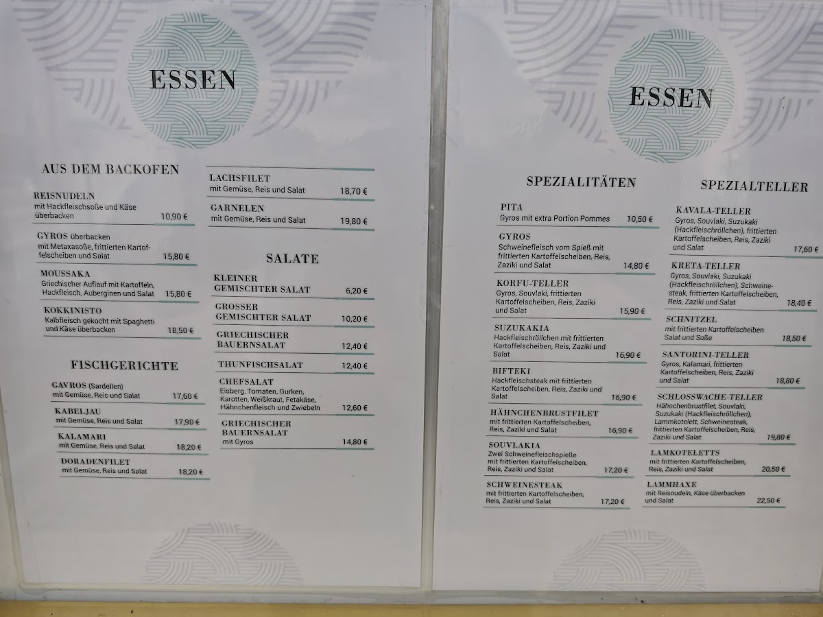 Restaurant Schlosswache Menu 3