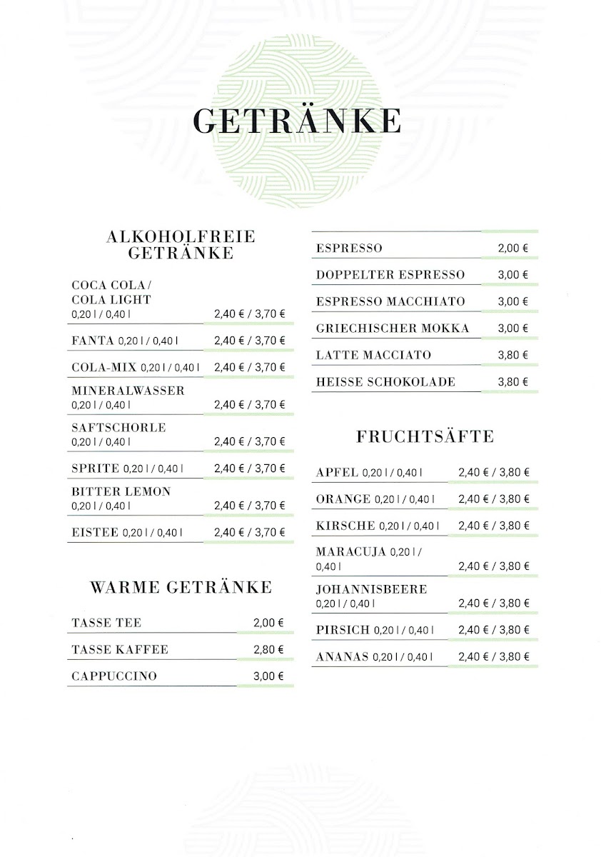 Restaurant Schlosswache Menu 8