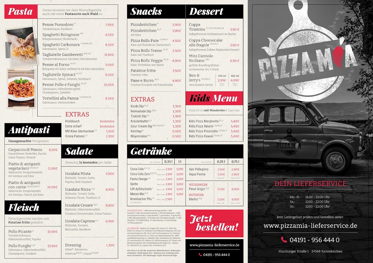 Pizza Mia Kaltenkirchen Menu 2