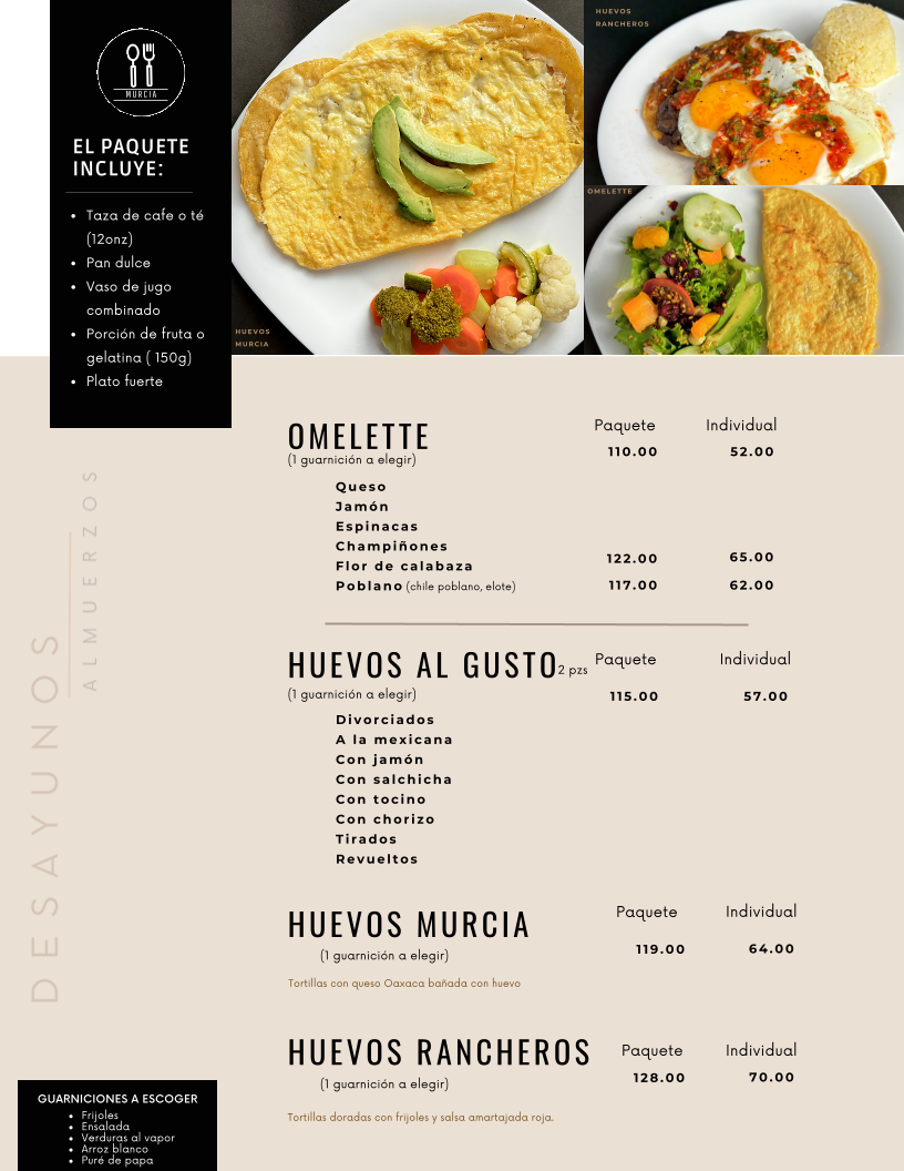 Café Murcia Menu 2