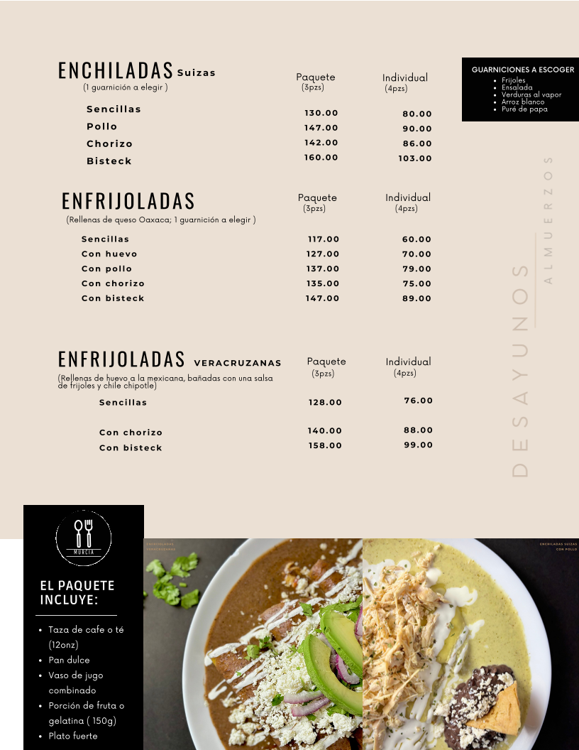 Café Murcia Menu 3