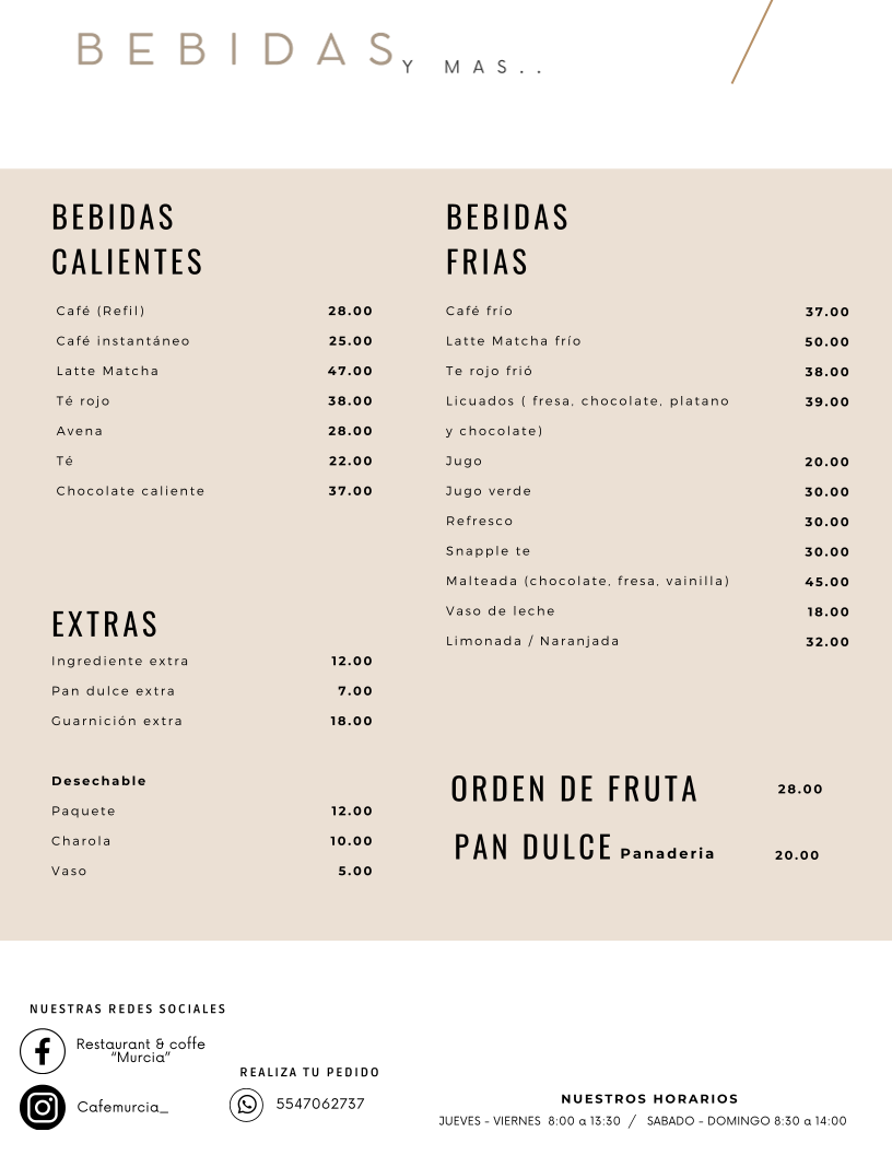 Café Murcia Menu 6
