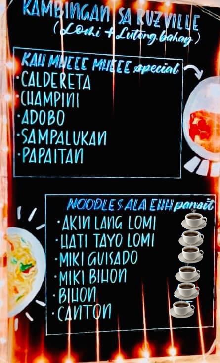 Kambingan Gotohan sa Ruzville Menu 1