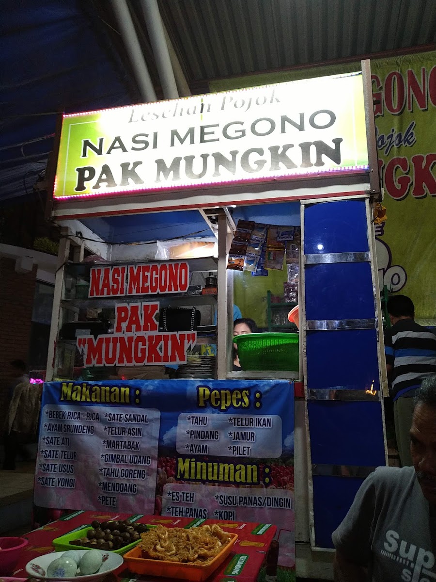 Warung Sego Megono Pak Mungkin Menu 1