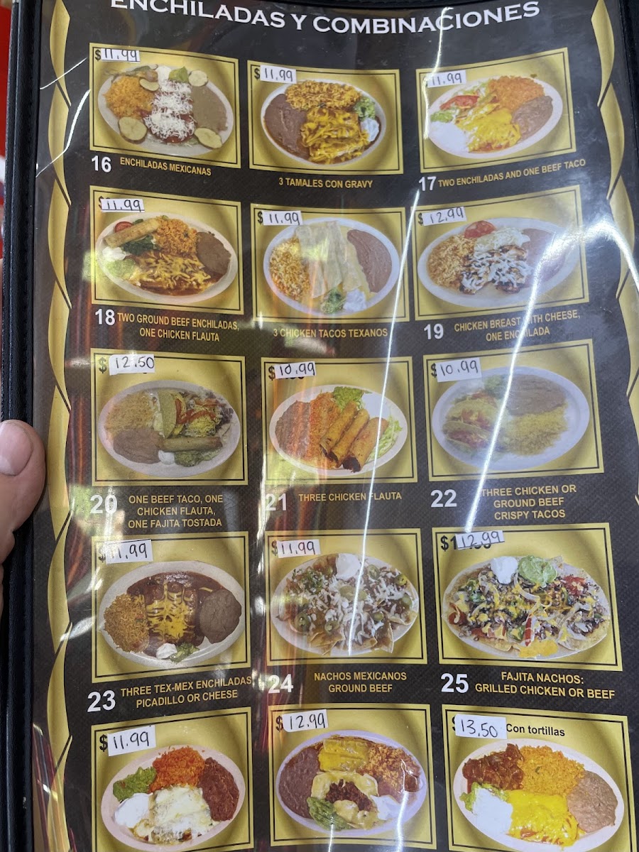Taqueria and restaurant Menu 2