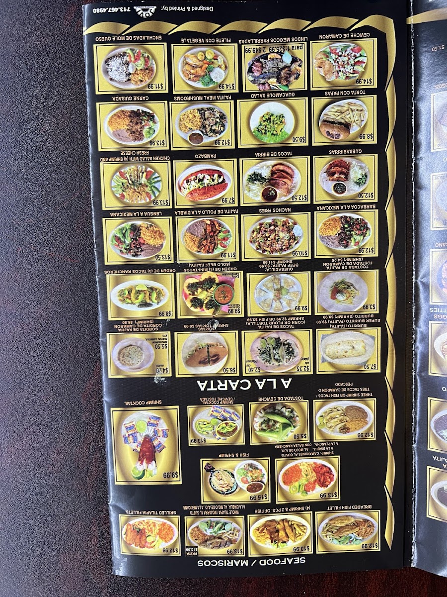 Taqueria and restaurant Menu 5
