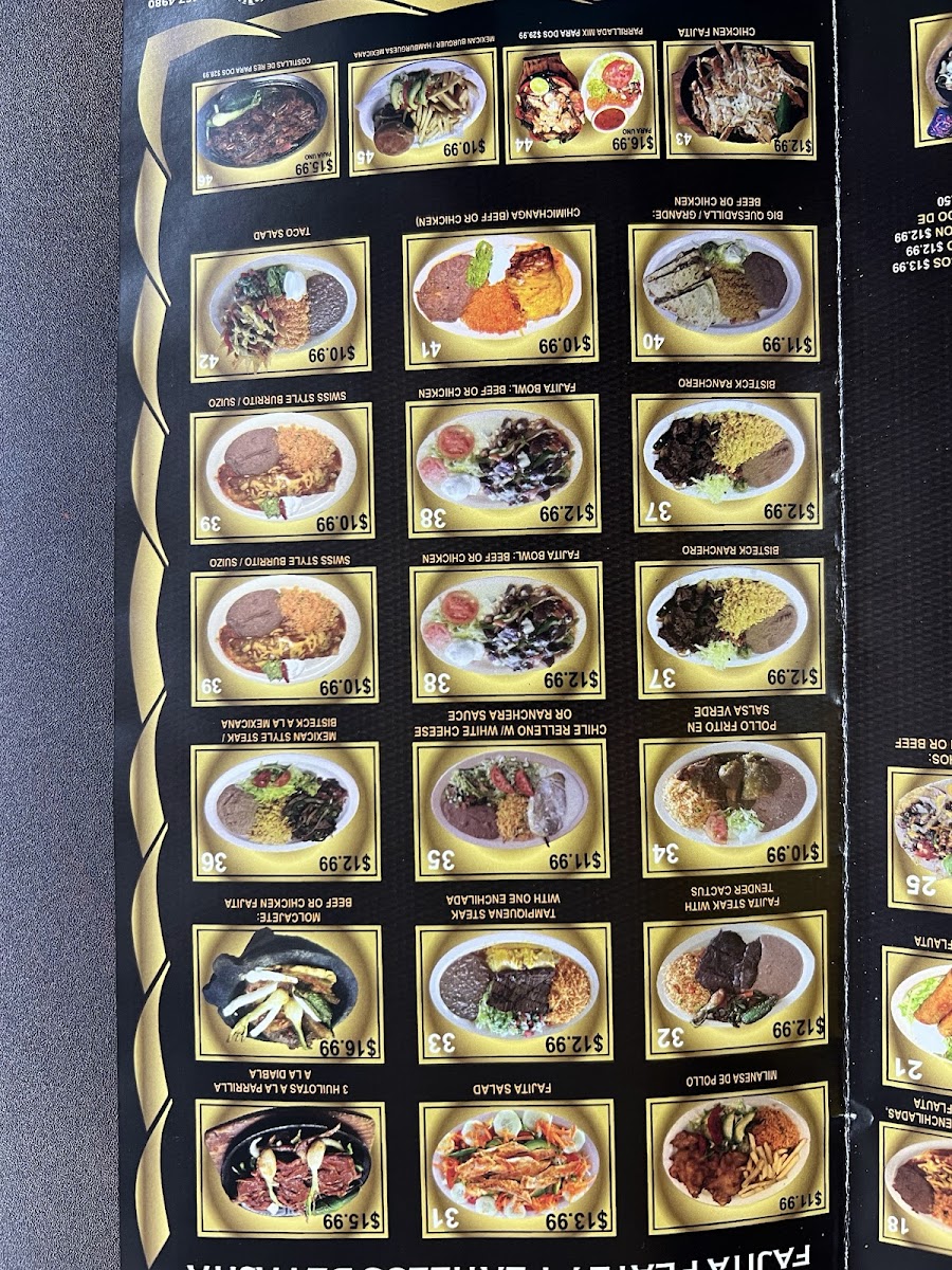 Taqueria and restaurant Menu 6