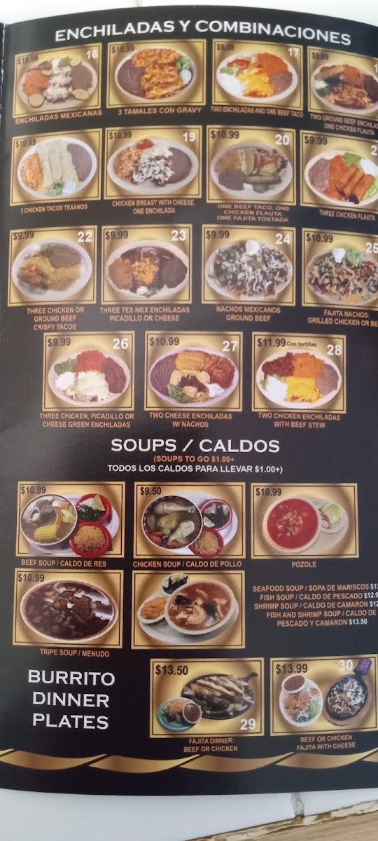 Taqueria and restaurant Menu 9