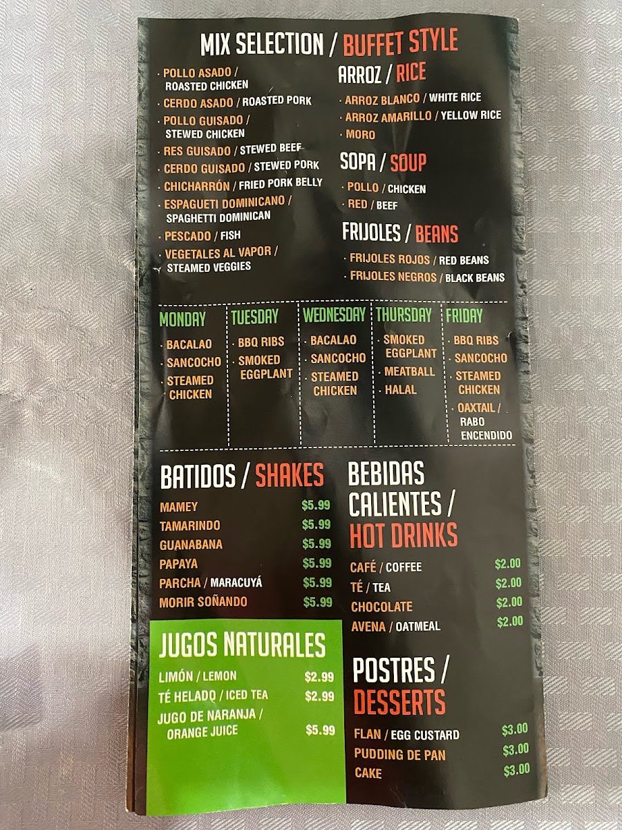 La Placita de Doña Luz Minimarket Menu 1