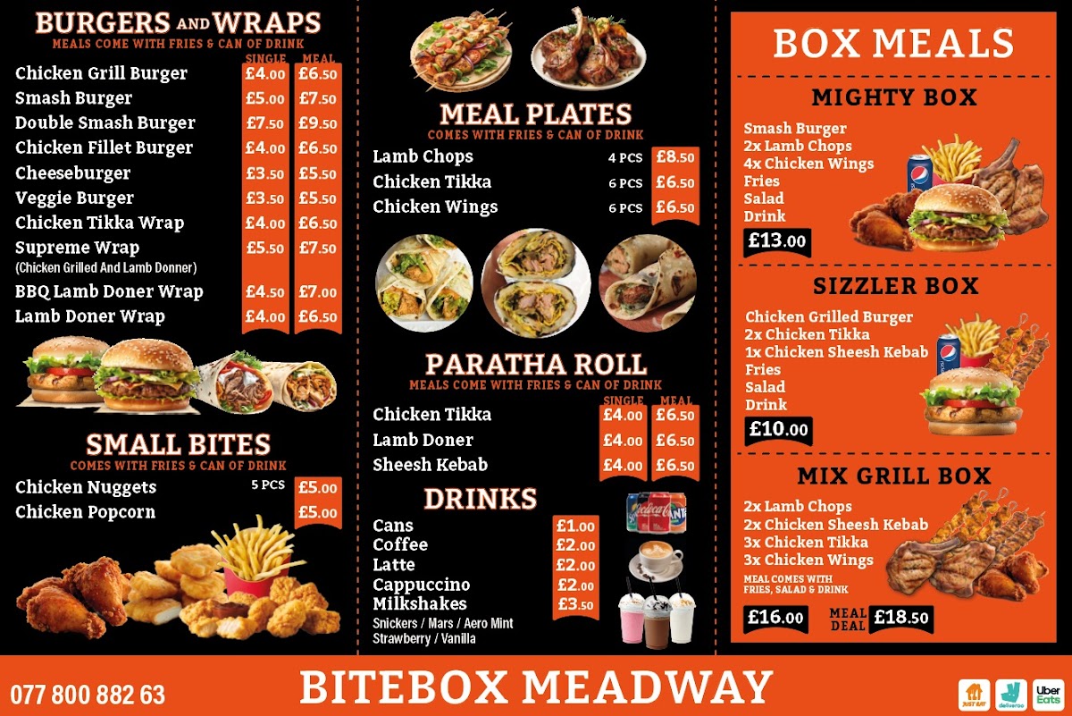 Meadway bitebox Menu 1