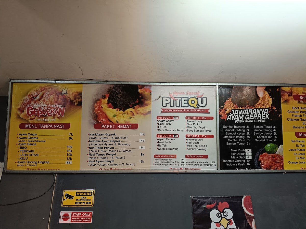 Ayam Geprek PITEQU Menu 2