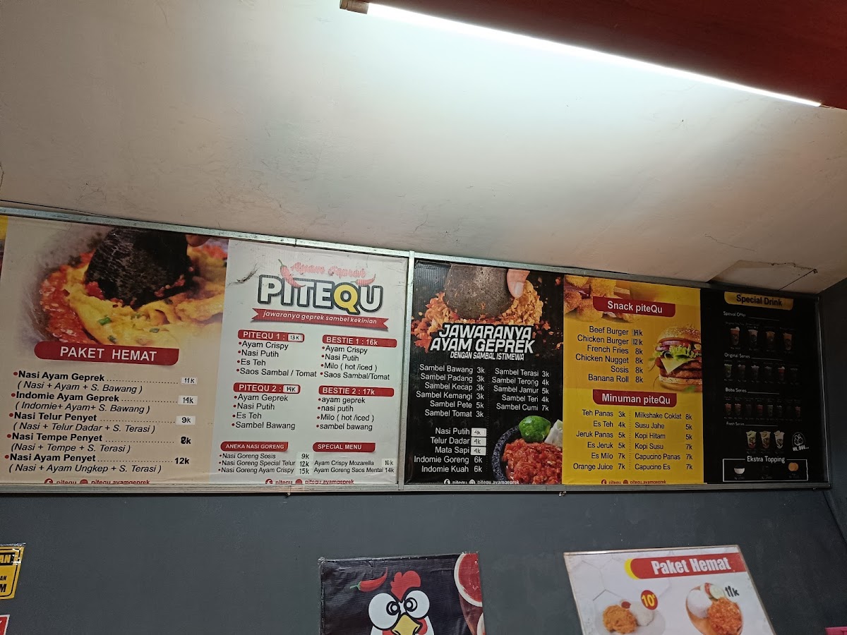 Ayam Geprek PITEQU Menu 3
