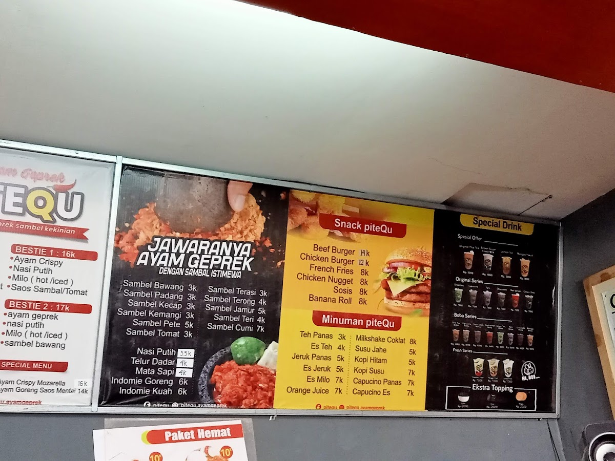 Ayam Geprek PITEQU Menu 5