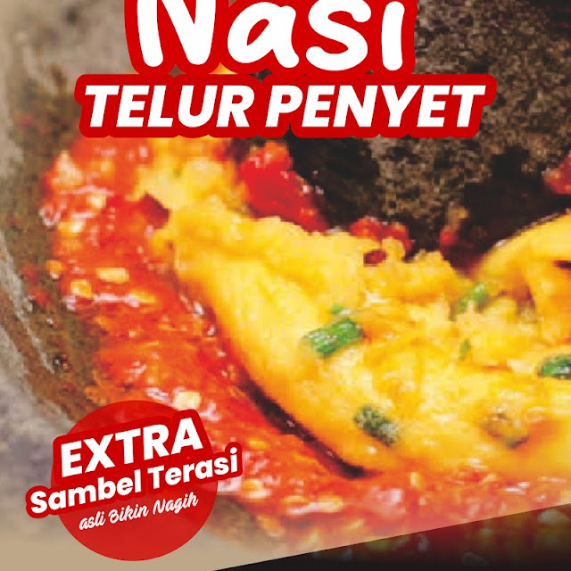 Nasi Telur Penyet