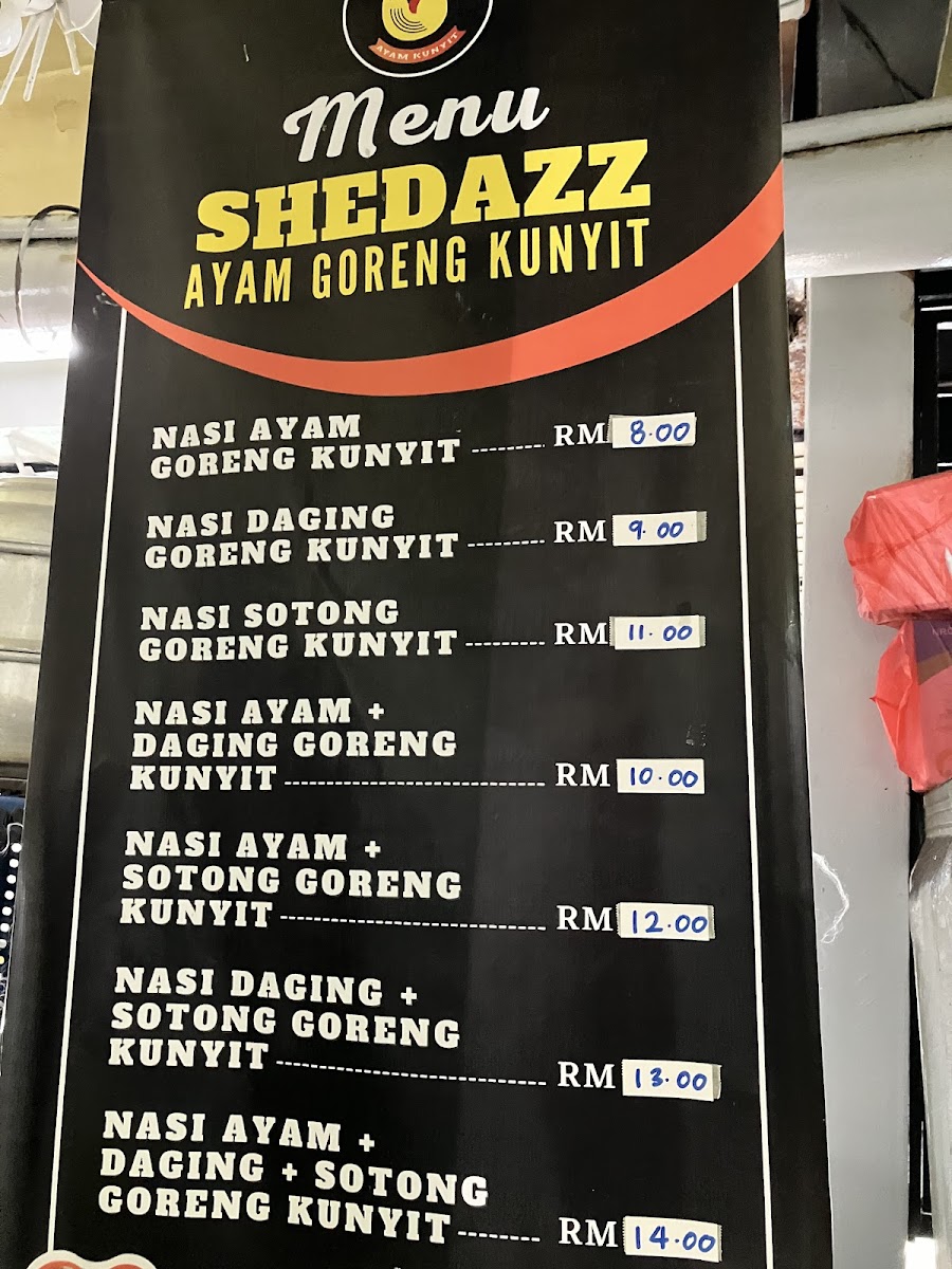 Shedazz Ayam Goreng Kunyit Menu 9