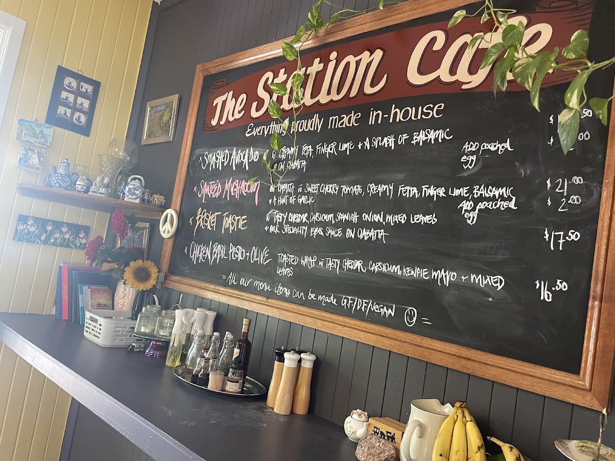 The Station Cafe Menu 2