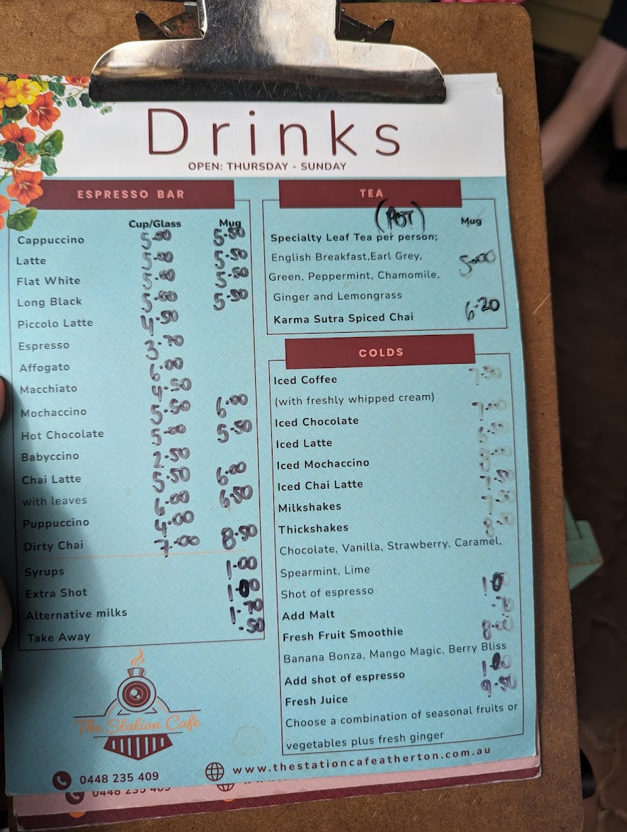 The Station Cafe Menu 4