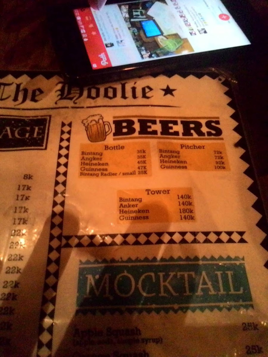 The Hoolie Caffe Menu 5