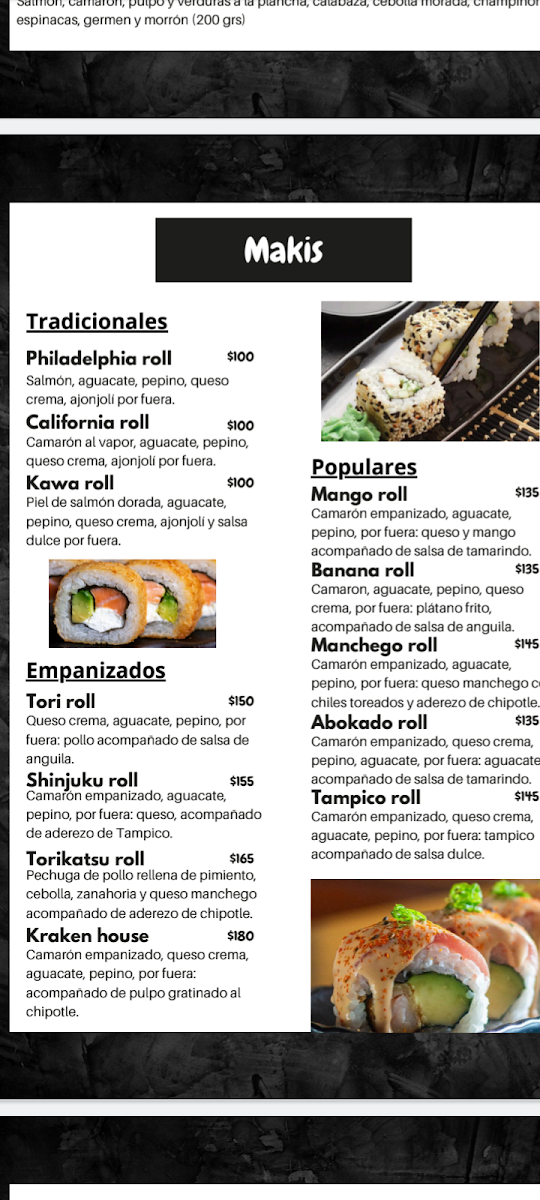 Sushi House Menu 3