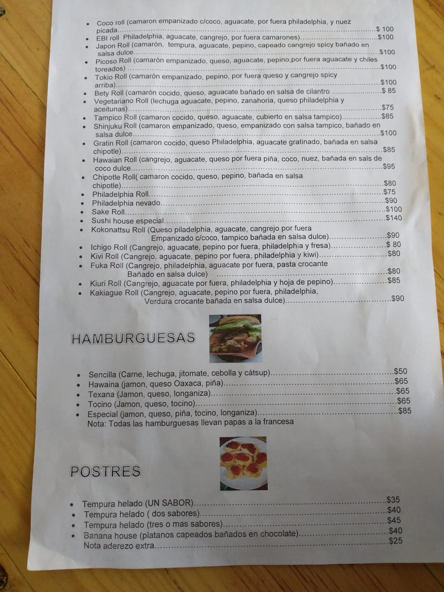 Sushi House Menu 9