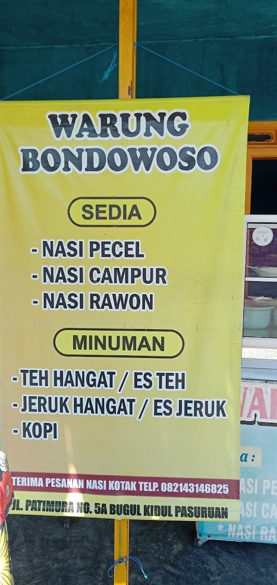 Warung Pecel Rawon Bondowoso Menu 1