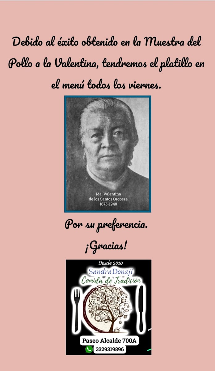 'Casa Sandra Donají' Comida de Tradición (Sandra Donají) Menu 3